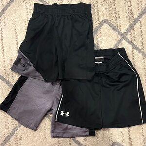 Under Armour Black and Gray Shorts Set